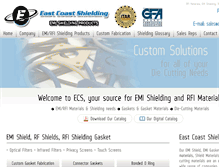 Tablet Screenshot of eastcoastshielding.com